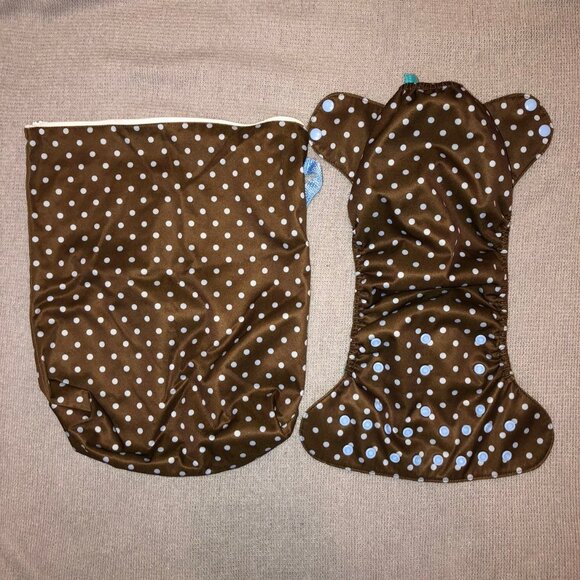 Blueberry Pocket Diaper & Wetbag Set - Picture 3 of 4